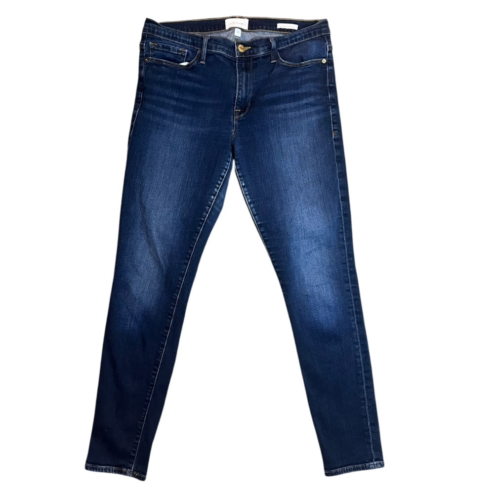 FRAME Le Skinny De Jeanne medium wash skinny jeans size 30